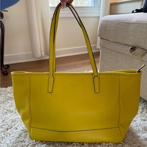 Lime Yellow Coach Bag